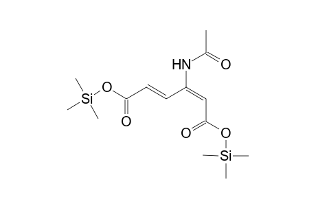 N-Acetylamido-N-[1,7-hexa-2,4-diendioic acid]} bis(trimethylsilyl) ester