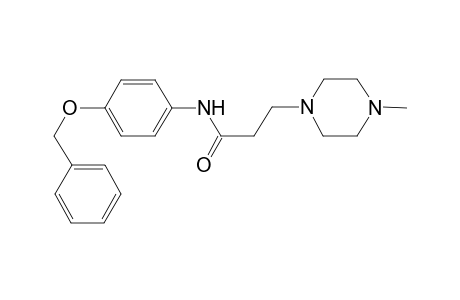 N-(4-Benzyloxy-phenyl)-3-(4-methyl-piperazin-1-yl)-propionamide