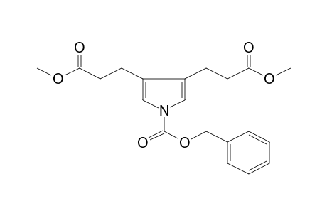 3,4-Bis-(2-methoxycarbonyl-ethyl)-pyrrole-1-carboxylic acid, benzyl ester