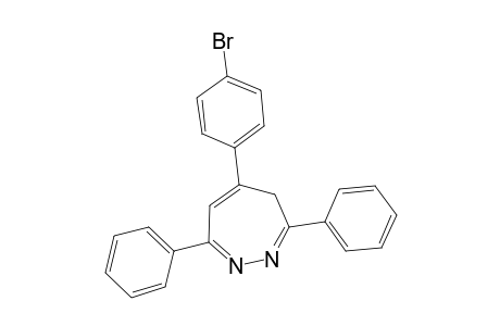 4H-1,2-Diazepine, 5-(p-bromophenyl)-3,7-diphenyl-