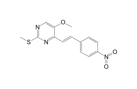5-Methoxy-2-(methylsulfanyl)-4-[(E)-2-(4-nitrophenyl)ethenyl]pyrimidine
