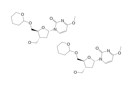 1-[2',3'-DIDEOXY-5'-O-(TETRAHYDROPYRANYL)-3'-C-(HYDROXYMETHYL)-ALPHA-D-ERYTHRO-PENTOFURANOSYL]-4-METHOXYPYRIMIDIN-2(1H)-ONE