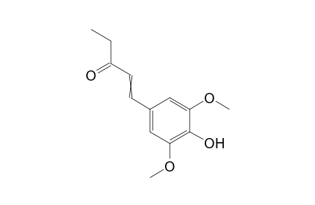 1-(4-hydroxy-3,5-dimethoxyphenyl)pent-1-en-3-one