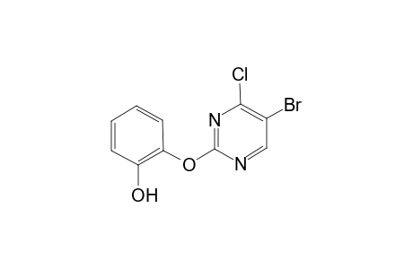 2-(5-bromanyl-4-chloranyl-pyrimidin-2-yl)oxyphenol