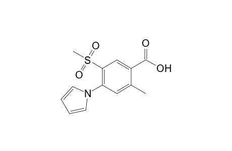 2-Methyl-5-methylsulfonyl-4-(1-pyrrolyl)benzoic acid