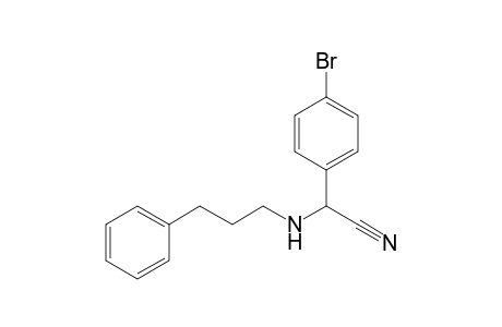 2-(3-Phenylpropylamino)-2-(4-bromophenyl)acetonitrile