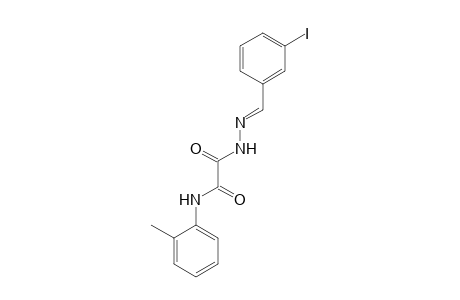 2-[(2E)-2-(3-Iodobenzylidene)hydrazino]-N-(2-methylphenyl)-2-oxoacetamide