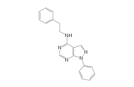 N-(2-Phenylethyl)-N-(1-phenyl-1H-pyrazolo[3,4-d]pyrimidin-4-yl)amine