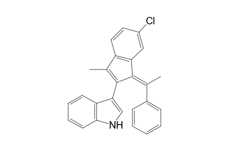 (Z)-3-(6-Chloro-3-methyl-1-(1-phenylethylidene)-1H-inden-2-yl)-1H-indole