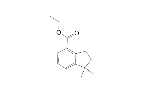 1H-Indene-4-carboxylic acid, 2,3-dihydro-1,1-dimethyl-, ethyl ester