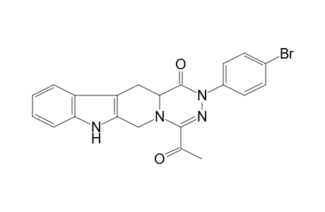 9-Acetyl-7-(4-bromophenyl)-5,5a,10,11-tetrahydro-7H-7,8,9a,11-tetraazabenzo[b]fluoren-6-one