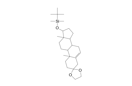 Spiro(1,3-dioxolane)-2,3'-(5'-androsten-16'-ol), tbdms derivative