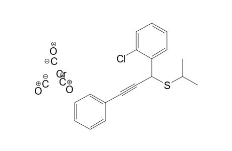 Tricarbonyl-{1-[1'-(isopropylthio)-3'-phenylpropargyl]-2-chlorophenyl}-chromium