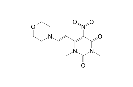 1,3-Dimethyl-6-[(E)-2-(4-morpholinyl)ethenyl]-5-nitro-2,4(1H,3H)-pyrimidinedione