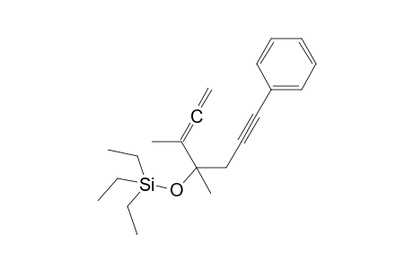 (3,4-Dimethyl-7-phenylhepta-1,2-dien-6-yn-4-yloxy)triethylsilane