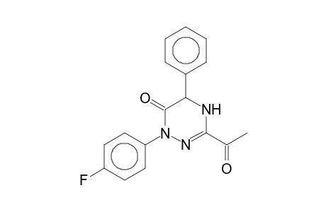 3-Acetyl-1-(4-fluorophenyl)-5-phenyl-4,5-dihydro-1H-[1,2,4]triazin-6-one