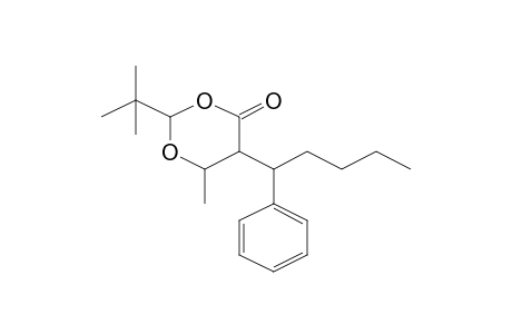 2-t-Butyl-6-methyl-5-(1-phenylpentyl)[1,3]dioxan-4-one