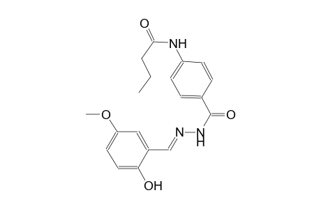 Butanamide, N-[4-(2-hydroxy-5-methoxybenzylidenhydrazinocarbonyl)phenyl]-