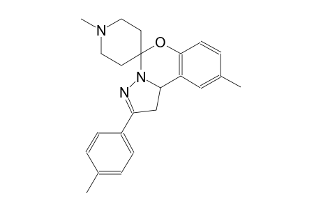 1',9-dimethyl-2-(p-tolyl)-1,10b-dihydrospiro[benzo[e]pyrazolo[1,5-c][1,3]oxazine-5,4'-piperidine]