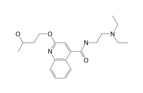 2-(3-Hydroxybutoxy)-n-(2-diethylaminoethyl)-4-quinolinecarboxamide