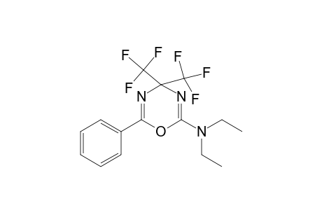 N,N-Diethyl-6-phenyl-4,4-bis(trifluoromethyl)-4H-1,3,5-oxadiazin-2-amine