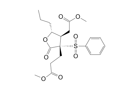 Methyl (3S,4R,5R)-3-[3-(Benzenesulfonyl)-4-[(methoxycarbonyl)methyl]-2-oxo-5-propyltetrahydrofuran-3-yl]propionate