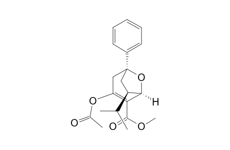 (1R*,5S*,7R*)-3-Acetoxy-7-isopropyl-2-(methoxycarbonyl)-5-phenyl-8-oxabicyclo[3.2.1]oct-2-ene