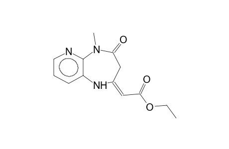 ETHYL-3,5-DIHYDRO-5-METHYL-4(1H)-OXO-PYRIDO-[2,3-B]-[1,4]-DIAZEPIN-2-YLIDENE-CARBOXYLATE