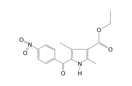 2,4-dimethyl-5-(p-nitrobenzoyl)pyrrole-3-carboxylic acid, ethyl ester