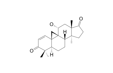 11-ALPHA-HYDROXYBUXATENONE;11-ALPHA-HYDROXY-4,4,14-TRIMETHYL-9-BETA,19-CYCLO-5-ALPHA-ANDROST-1-ENE-3,17-DIONE