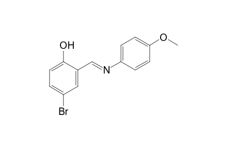 4-bromo-2-[N-(p-methoxyphenyl)formimidoyl]phenol