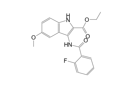 ethyl 3-[(2-fluorobenzoyl)amino]-5-methoxy-1H-indole-2-carboxylate