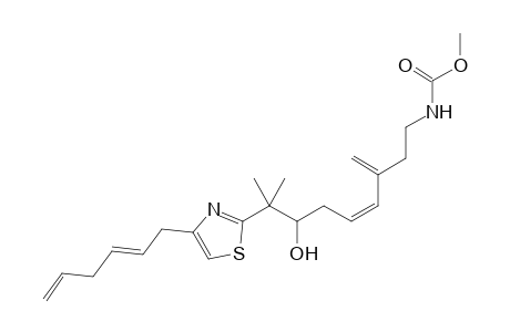 Methyl N-[(Z)-8-[4-[(2E)-hexa-2,5-dienyl]-1,3-thiazol-2-yl]-7-hydroxy-8-methyl-3-methylidenenon-4-enyl]carbamate