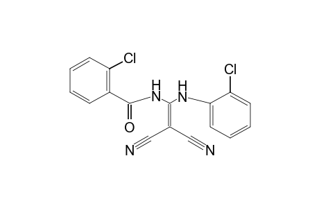 o-chloro-N-[1-(o-chloroanilino)-2,2-dicyanovinyl]benzamide
