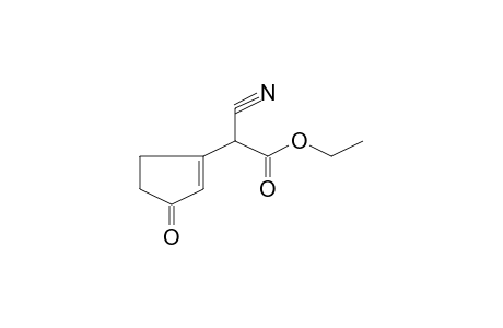 2-cyano-2-(3-ketocyclopenten-1-yl)acetic acid ethyl ester