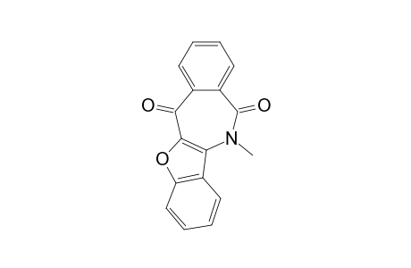 11,12-DIHYDRO-12-METHYL-6H-BENZOFURO-[3,2-C]-[2]-BENZOAZEPINE-6,11-DIONE