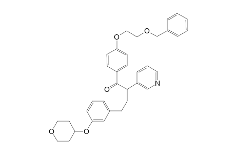 4'-[2-Benzyloxy)ethoxy]-2-[3-(tetrahydropyran-2-yloxy)phenyl]-2-(3-pyridyl)acetophenone