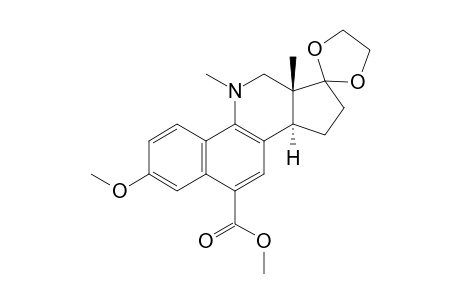 SPIRO-[3-METHOXY-6-METHOXYCARBONYL-11-METHYL-AZAESTRA-1,3,5(10),6,8,(9)-PENTAENE-17,2'-DIOXOLANE