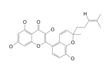 PETALOPURPURENOL;5,7,4'-TRIHYDROXY-2''-METHY-2''-(4'''-METHYL-3'''-PENTENYL)-PYRANO-[5'',6':2',3']-FLAVONOL