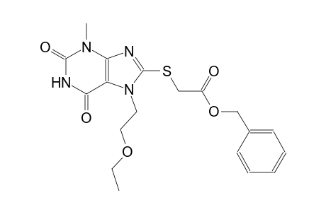 benzyl {[7-(2-ethoxyethyl)-3-methyl-2,6-dioxo-2,3,6,7-tetrahydro-1H-purin-8-yl]sulfanyl}acetate