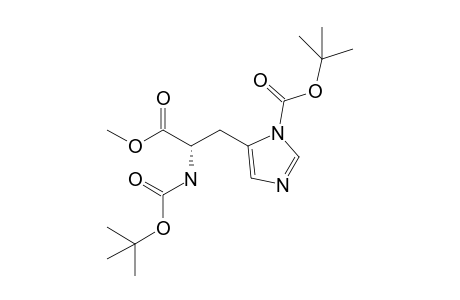 5-[(2S)-2-(tert-butoxycarbonylamino)-3-keto-3-methoxy-propyl]imidazole-1-carboxylic acid tert-butyl ester