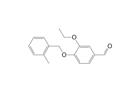 Benzaldehyde, 3-ethoxy-4-[(2-methylphenyl)methoxy]-