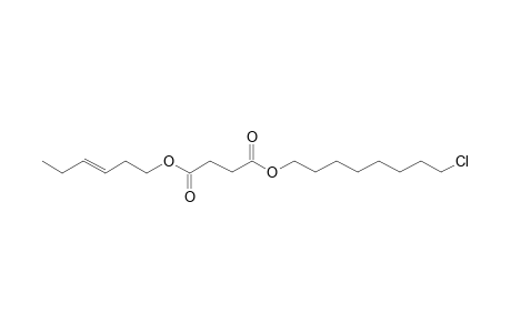 Succinic acid, 8-chlorooctyl trans-hex-3-en-1-yl ester