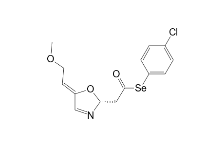 2-Oxazoleethaneselenoic acid, 2,5-dihydro-5-(2-methoxyethylidene)-, Se-(4-chlorophenyl) ester, [R-(Z)]-