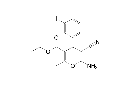 Ethyl 6-amino-5-cyano-4-(3-iodophenyl)-2-methyl-4H-pyran-3-carboxylate