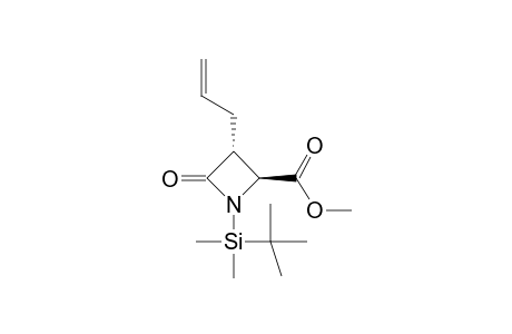 Methyl (2S,3R)-3-Allyl-1-(tert-butyldimethylsilyl)-4-oxoazetidine-2-carboxylate