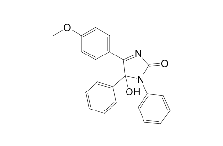 5-Hydroxy-1,5-diphenyl-4-(p-methoxyphenyl)imidazolidin-2-one