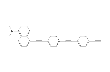 5-({4-[(4-Ethynyl-1-phenyl)ethynyl}-1-phenyl}ethynyl)-N,N-dimethylnaphthalen-1-amine