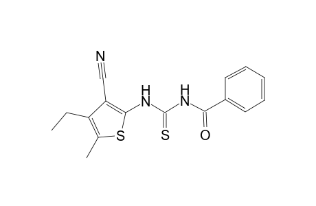 thiourea, N-benzoyl-N'-(3-cyano-4-ethyl-5-methyl-2-thienyl)-