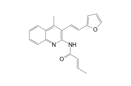 (E)-But-2-enoic acid [3-((E)-2-furan-2-yl-vinyl)-4-methyl-quinolin-2-yl]-amide